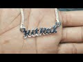 KITKAT Silver Pendent Aari Cutting Indian Jewellery Pendent Designs Name Pendent