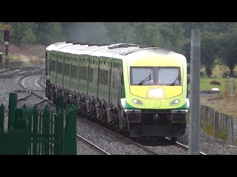 IE Mk4 Intercity train + 201 Class Loco - Hazelhatch & Celbridge