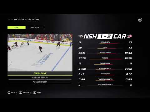 Stanley Cup Playoffs Nashville Predators  VS Carolina Hurricanes (Game 1)