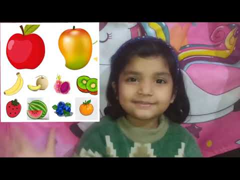 10 fruits🍉🍎🍒 name by muniba