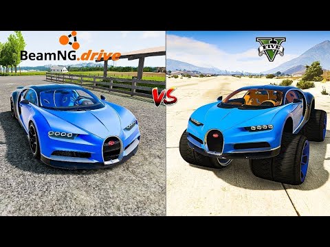 Beamng Normal bugatti chiron Car Vs Gta 5 Monster bugatti chiron Car - Which Is Best?