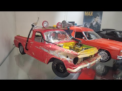 1:18 Holden EJ Recovery Ute Mad Max As Used To Pick Up Goose Kwaka Z1000 ACE RAD Resin Model car