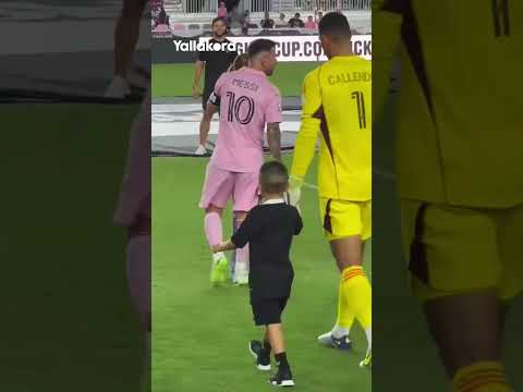 هاربر ابنة ديفيد بيكهام تخطف الأنظار من ميسي