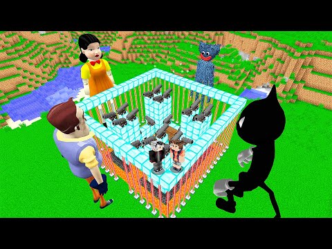 GÜVENLİ EV VS ESRARENGİZ KARAKTERLER! 😱 - Minecraft