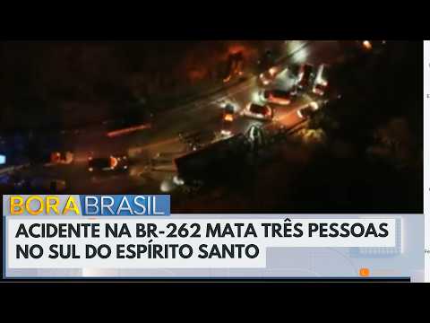 Acidente na BR-262 mata três e fere 44 no Sul do Espírito Santo | Bora Brasil