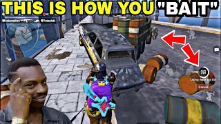 THIS IS HOW YOU "BAIT" YOUR ENEMIES PROPERLY • PUBG MOBILE GAMEPLAY