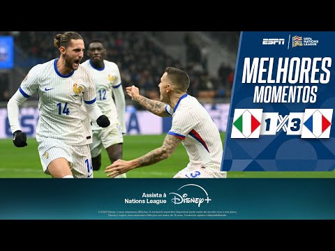 Gols e lances de Itália x França