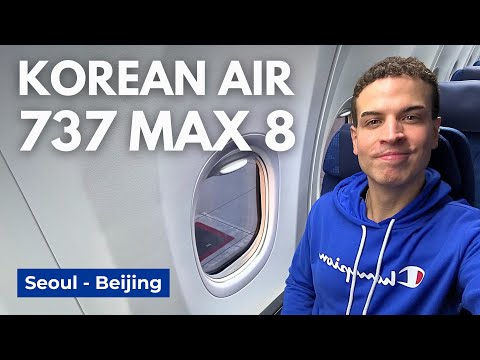 YouTube thumbnail for Korean Air Boeing 737MAX 8 Passenger