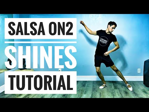 Salsa Shines On 2 Tutorial - In and out flare step (Intermediate footwork shines)