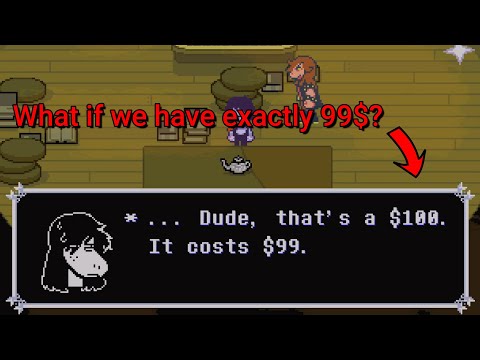 Deltarune Chapter 4 | What if you have EXACTLY 99$ for Rhapsotea?
