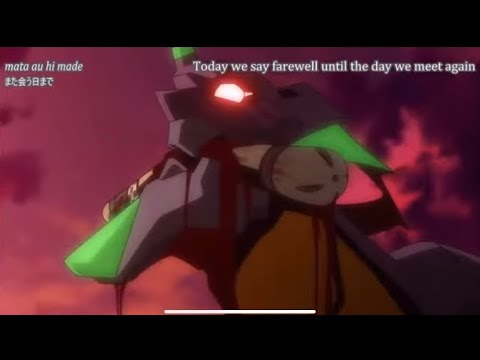 Eva 01 destroying the entry plug to Eva 03 scene from the rebuilds