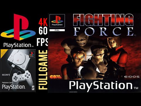 FIGHTING FORCE  {Ps1} 4K60fps UHD Longplay Walkthrough Playthrough full Movie Game
