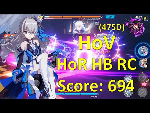 HI3 Abyss Superstring Dimension Nirvana (475D) - HoR(ss1)  HB RC vs HoV - Weather Ice (694+)