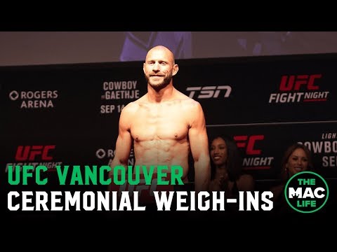 UFC Vancouver Ceremonial Weigh-Ins: Main Card (Highlights)