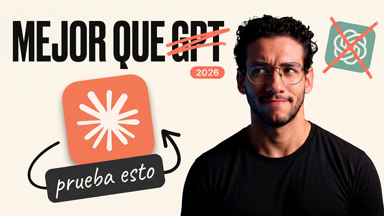Miniatura HD: Claude de 0 a Experto: La Guía Completa 2026 (mejor que ChatGPT)