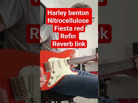 Harley Benton Fiesta red nitrocellulose stratocaster relic image 15