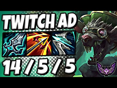 Twitch vs Ezreal [ ADC ] Lol Korea Master Patch 13.12 ✅