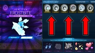 BIGGEST ROCKET LEAGUE TRADE UP ON YOUTUBE!! ( So Many Rare Wheels )
