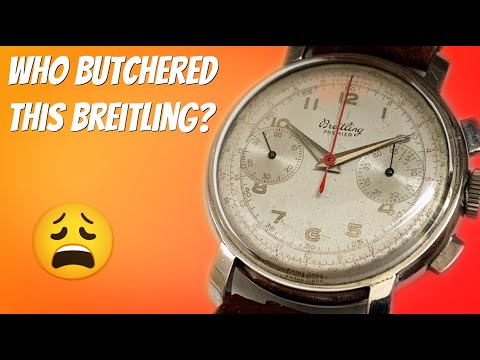 Who butchered this old Breitling...? 😫