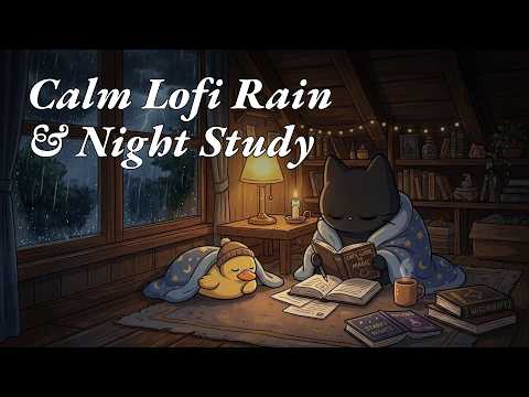 Soft Rain Ambience for Calm Nights 🌧️🕯️  3H30M Lofi Chill No Ads