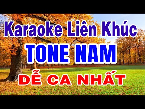 Karaoke Liên Khúc Rumba Tone Nam - Dễ Ca Nhất 2024