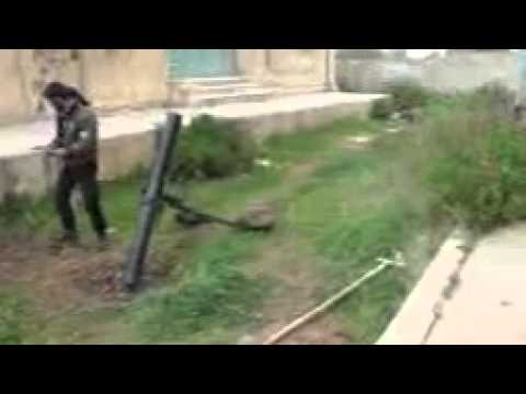 استهداف  قوات النظام بقذائف الهاون من قبل لواء فلوجة حوران في النعيمة في محافظة درعا