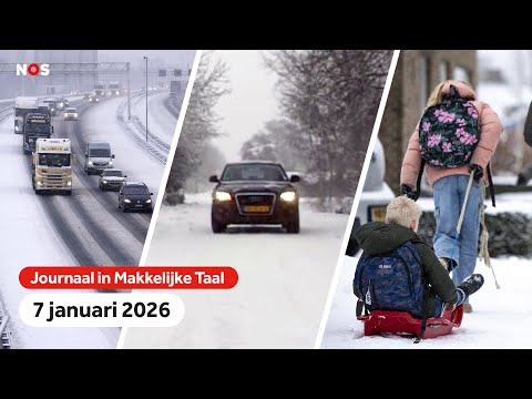 Overlast door sneeuw, code oranje: maar toch de weg op voor het werk, veel sneeuwpret