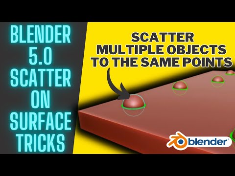 Blender 5.0 Scatter on Surface Tricks!