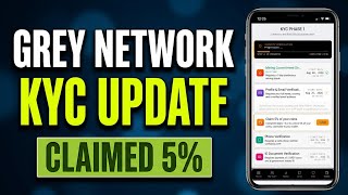 GreyNetwork KYC Level 1, 2 & 3 Complete Live 5% Token Claimed | GreyNetwork New KYC Update