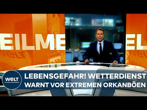 ZEYNEP: Lebensgefahr! Der Deutsche Wetterdienst warnt vor extremen Orkanböen I EILMELDUNG