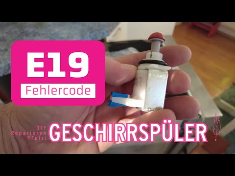Fix dishwasher error E19! Replace a Siemens Bosch valve | DIY instructions