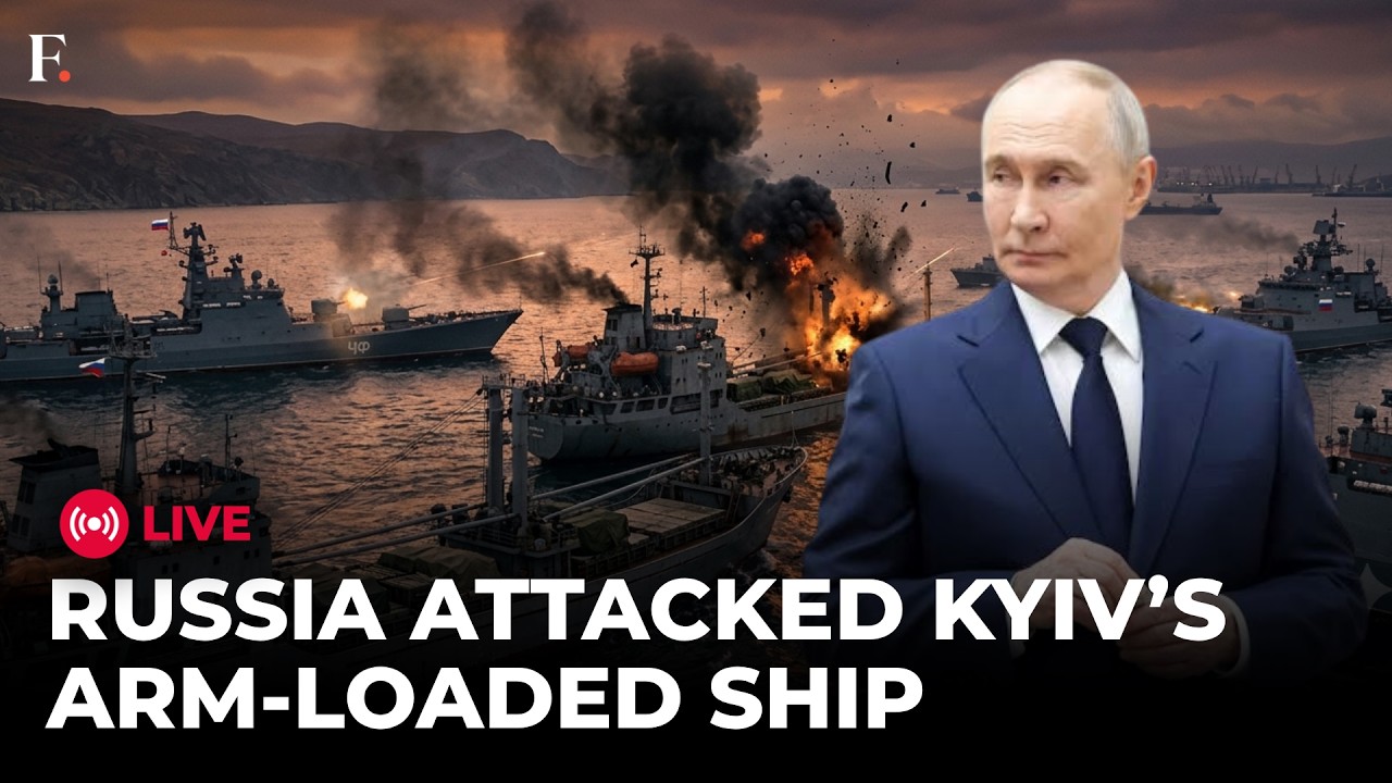 Russia Ukraine War LIVE: Russia Surrounds & Bombs Ukraine's Weapons Ships; Black Sea On Fire