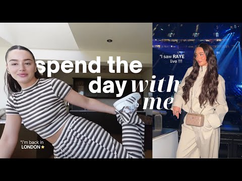 spend the day with me ✨ I went to see RAYE!! 🎤🖤 i’m BACK in London 😋