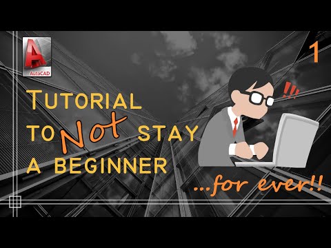AutoCAD Complete tutorial for Beginners Learn to use Autocad in 60 minutes Part 1