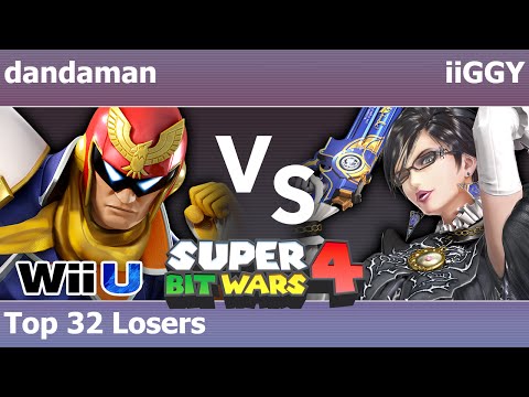 SBW4 Smash 4 - dandaman (C Falcon) vs iiGGY (Bayonetta) - Top 32 Losers