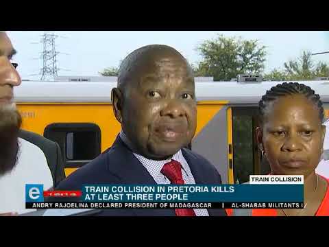 Blade Nzimande at the site of the deadly PTA train crash