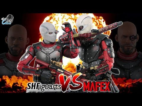 Deadshot Action Figure Comparison - S.H Figuarts VS Mafex