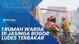 Bogor Hari Ini: Diduga Korsleting Listrik, 1 Rumah Warga di Jasinga Kab Bogor Ludes Terbakar