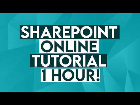 Microsoft SharePoint Online Tutorial - 1 Hour Crash Course