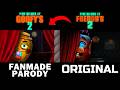 FIVE NIGHTS AT FREDDY S 2 And SPONGEBOB Parody Side By Side Comparison