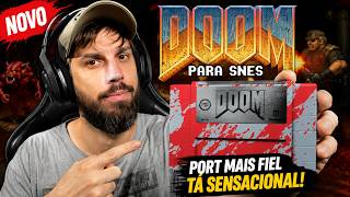 DOOM no SNES! Novo port tá sensacional! Com controle Rumble e mais fiel ao do PC! Unboxing e Teste!