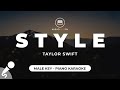 Style - Taylor Swift (Male Key - Piano Karaoke)