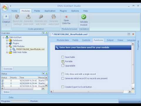DNNKickStart - Implementing IPortable
