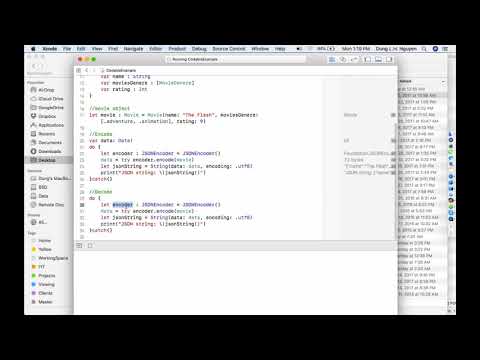 5. Use of Codable with JSONEncoder and JSONDecoder in Swift 4