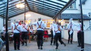 preview picture of video 'Cardiff Morris dance Hunting the Hare in Llancarfan, 20th May 2014.'