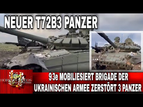 ⚡ 93e UKRAINISCHE BRIGADE ZERSTÖRT DREI T72B3 PANZER