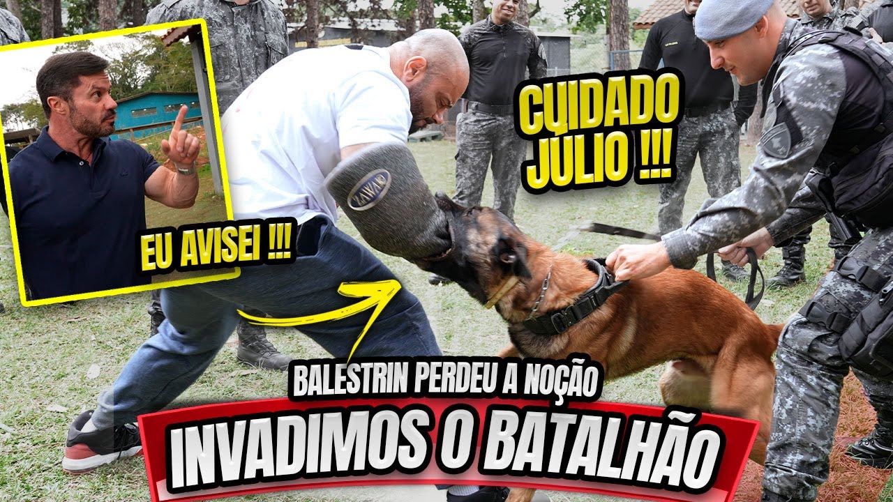 INVADIMOS O BATALHÃO DO CANIL DA PM - BALESTRIN CORREU UM RISCO?