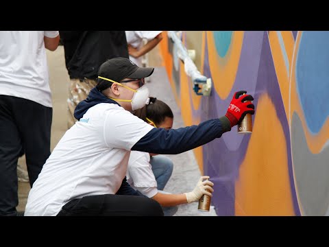 Rheinauer Schülerinnen und Schüler machen Graffitikunst erlebbar