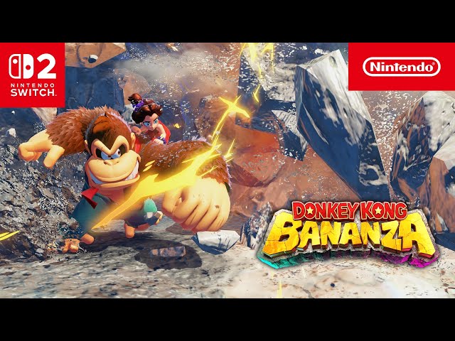 Titulný obrázok Youtube videa s názvom Donkey Kong Bananza Launch Trailer