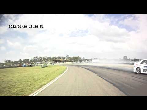 2012-01-28 Zwartkops - E46 M3 racecar crash